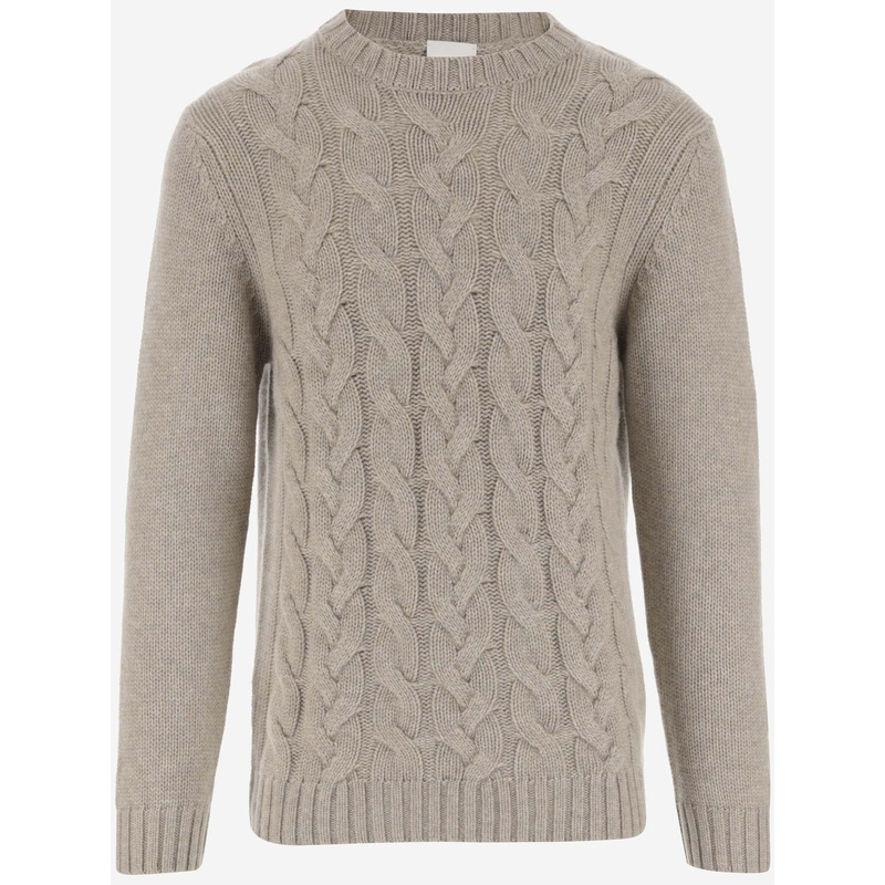 Cashmere Crewneck Sweater|Beige|L|XL