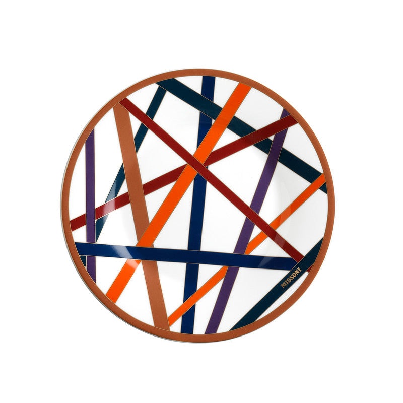 Dessert Plates NASTRI Set of 2  Multicolor diam. 8.5