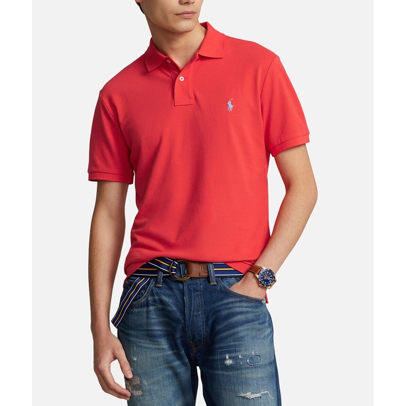 POLO RALPH LAUREN UOMO Slim-fit piqu polo shirt