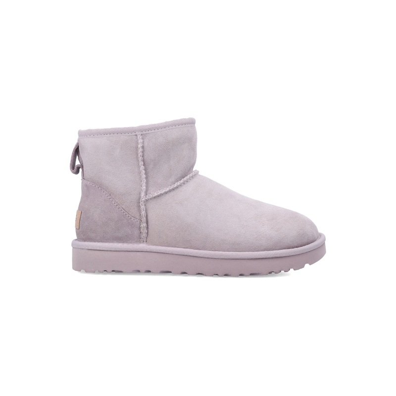 UGG CLASSIC MINI II SUEDE BOOTS WITH SHEARLING LINING