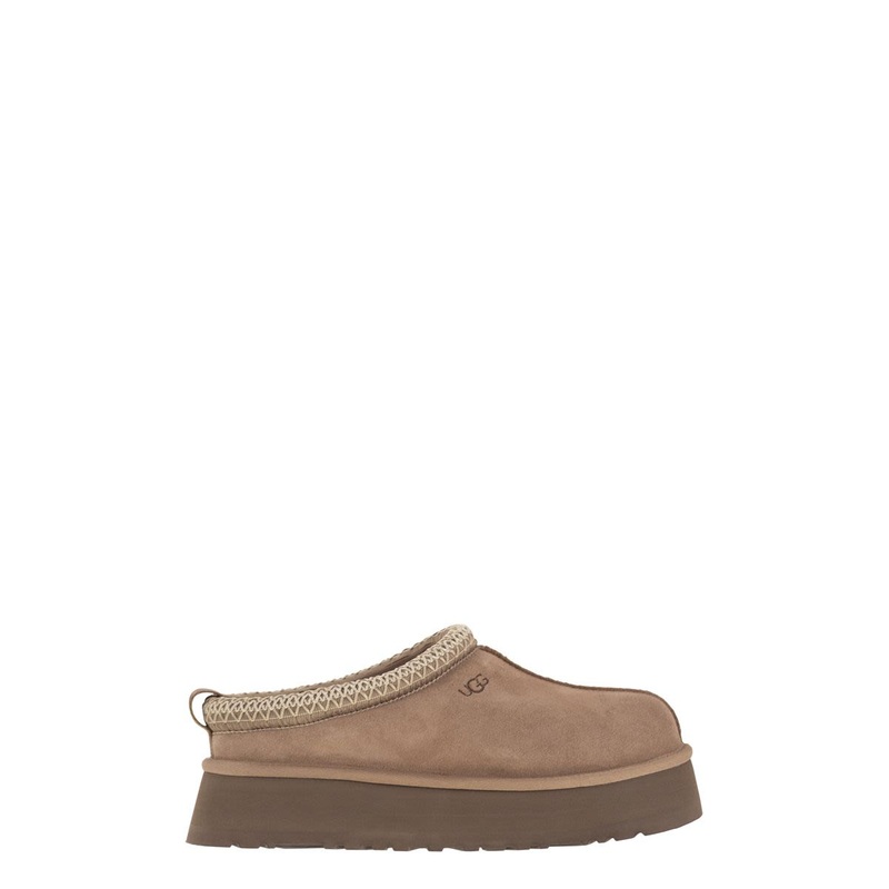 UGG TAZZ II SUEDE PLATFORM MULES