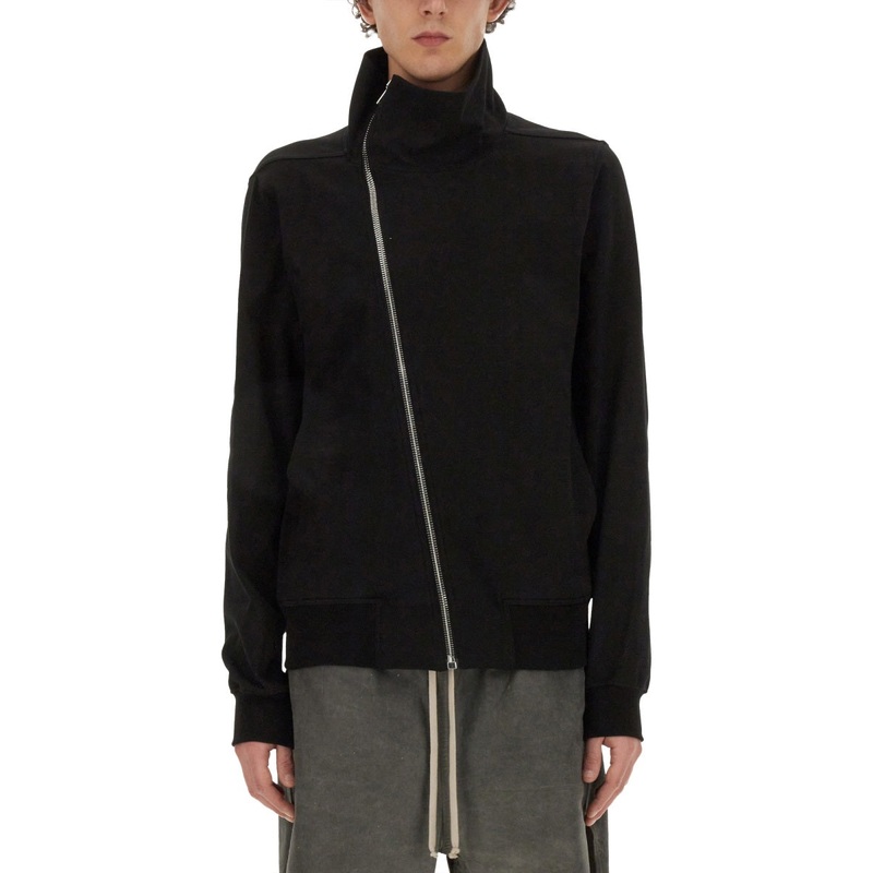 ZIP SWEATSHIRT.|BLACK|M|L|XL