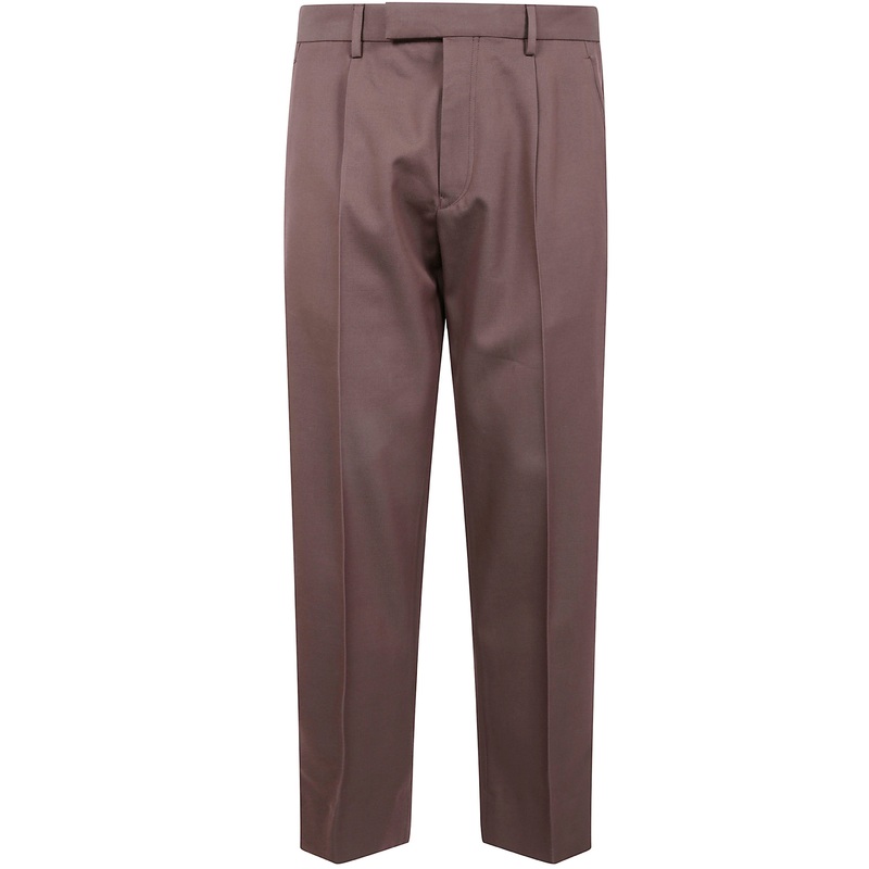 COTTON AND WOOL PANTS|BROWN|52|48|50