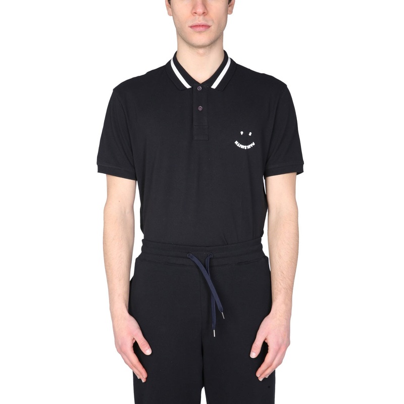 HAPPY POLO|BLACK|S|M|L|XL