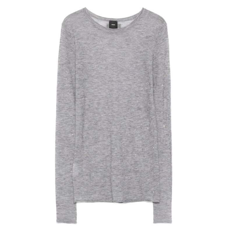 Pinko Embellished Sweater|Grey|XS