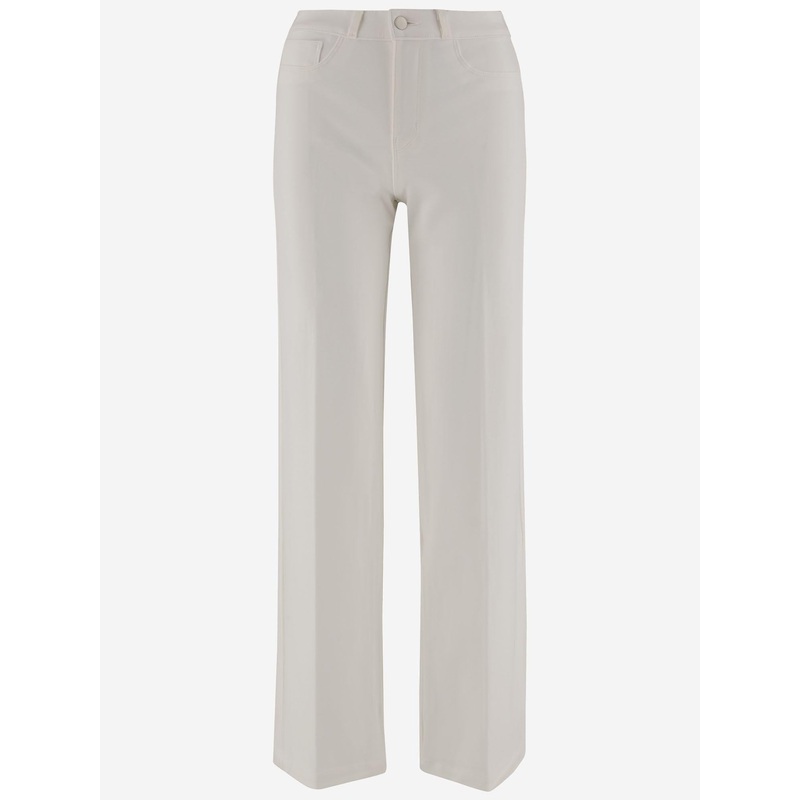 Stretch Fabric Pants in Ivory|Ivory|24|25|26|27|28|29|30