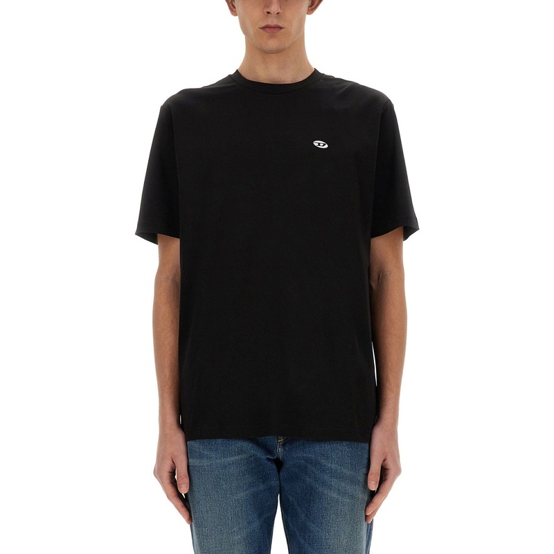 TSHIRT TJUSTDOVALPJ|BLACK|XXS|XS|S|M|L|XL|XXL|XXXL