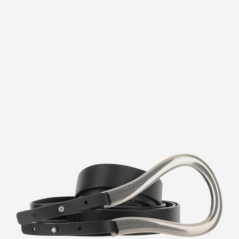 French Calf Double-Strap Belt|Black|S