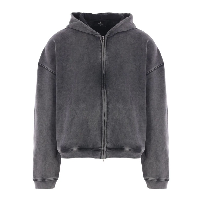 INITIAL BOXY OVERSIZED ZIP THROUGH HOODIE
