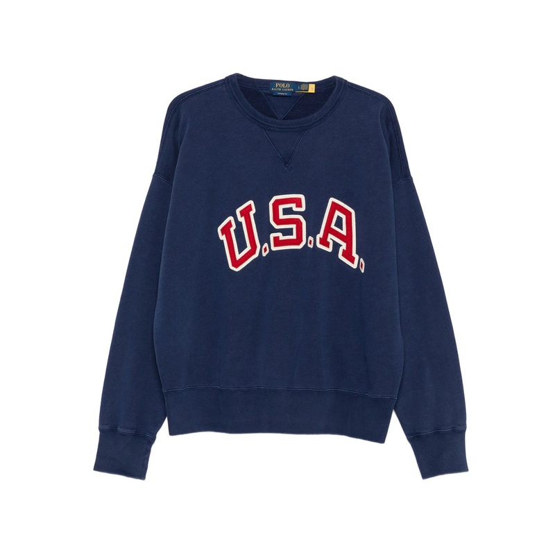 Navy Blue Crew Neck Sweatshirt