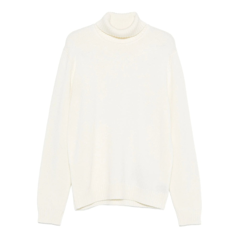 Zanone White Turtleneck Sweater