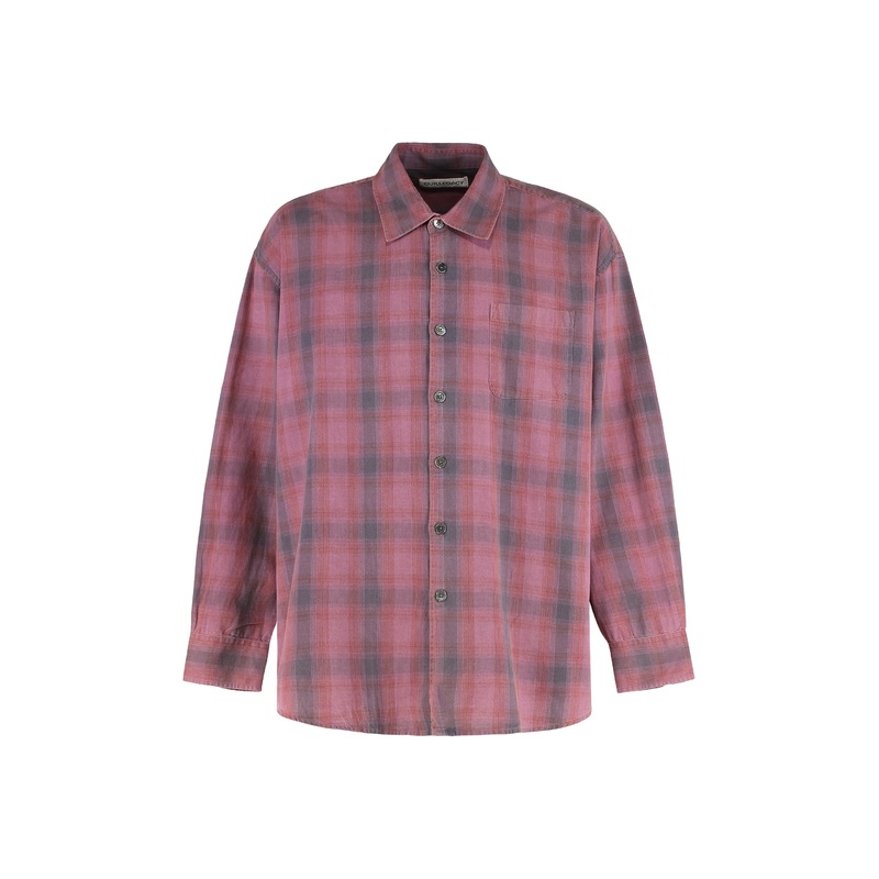 BORROWED SHIRT IN CHECKERED FLANNEL