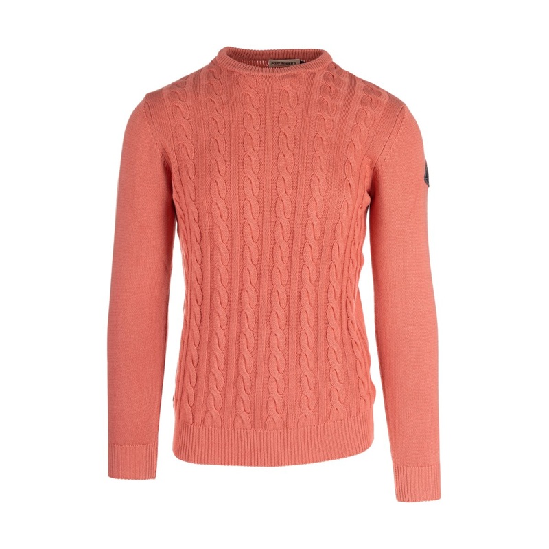 ROY ROGER’S Cotton braid crewneck sweater