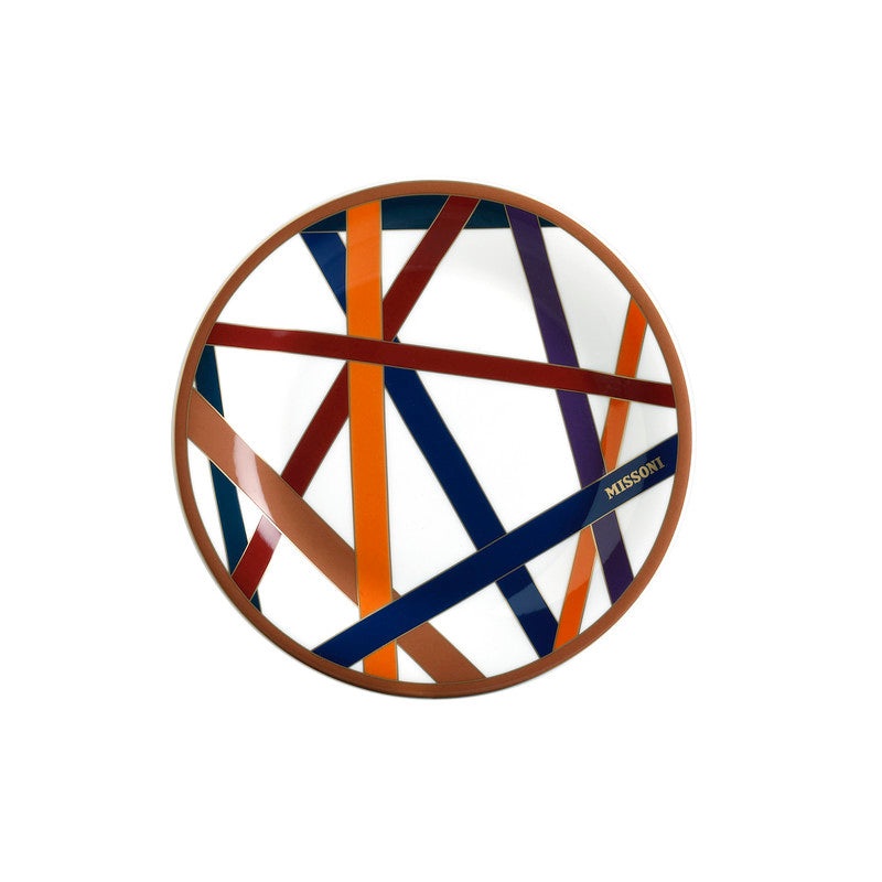 Bread and Butter Plates NASTRI Set of 2  Multicolor diam. 6