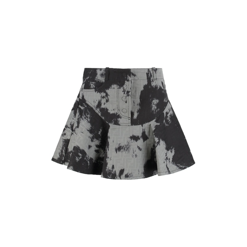 GONNA IN DENIM FF|grey|38|40|42