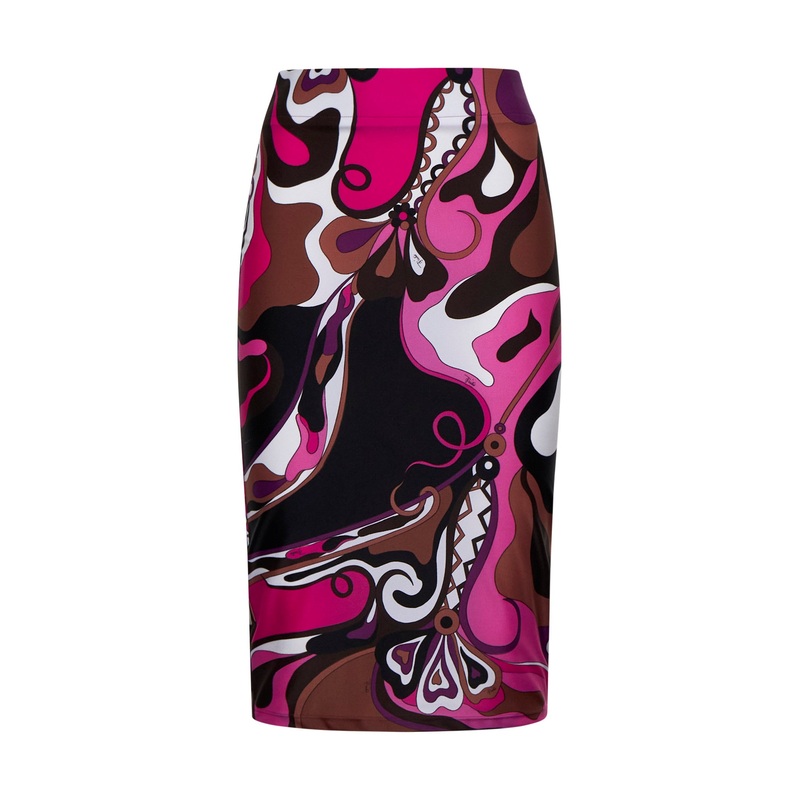 Print jersey skirt|S|M|L