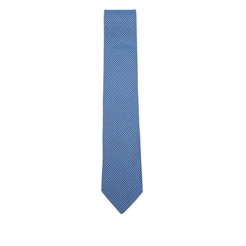 Royal Blue Geometric Pattern Tie