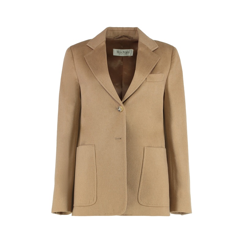 BLAZER IN CAMEL FABRIC|Camel|46|42|44