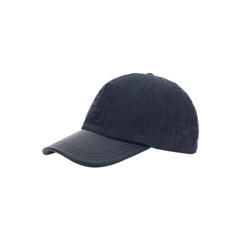 Blue Baseball Cap with Curved Brim in FF Canvas Man