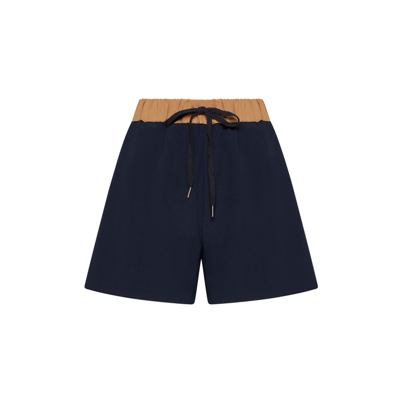 Blue silk Brassavola shorts|40|42|44|46