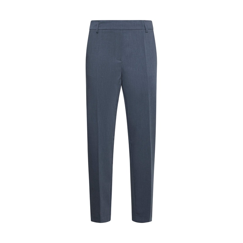 Pioppo trumpet trousers in gray stretch jersey