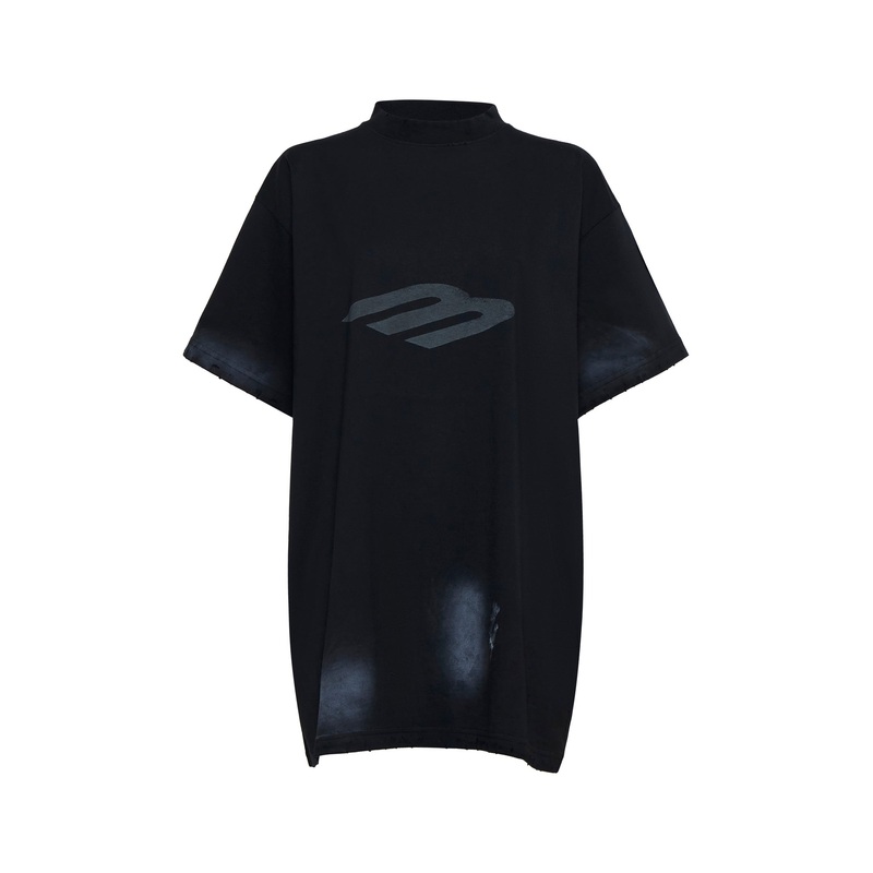 Black jersey Oversized T-shirt