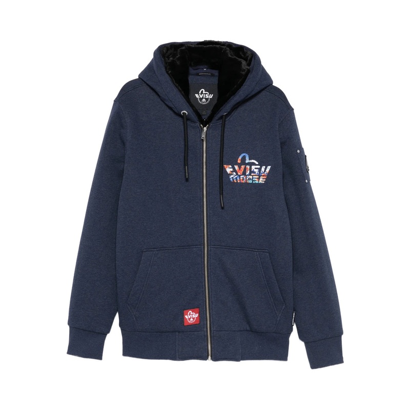 Graphic Print Zip Fastening Hooded Outerwear