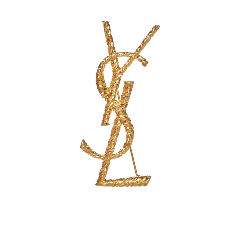 Opyum Gold-Tone Tortoiseshell Brooch