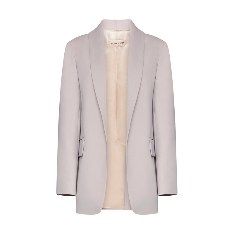 Beige cady Gesne blazer|38|40|42|44|46