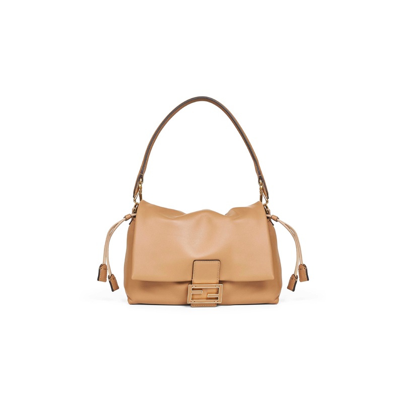 Beige Medium Baguette Shoulder Bag