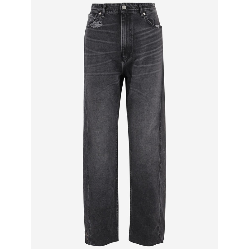 Cotton Jeans with Vintage Details