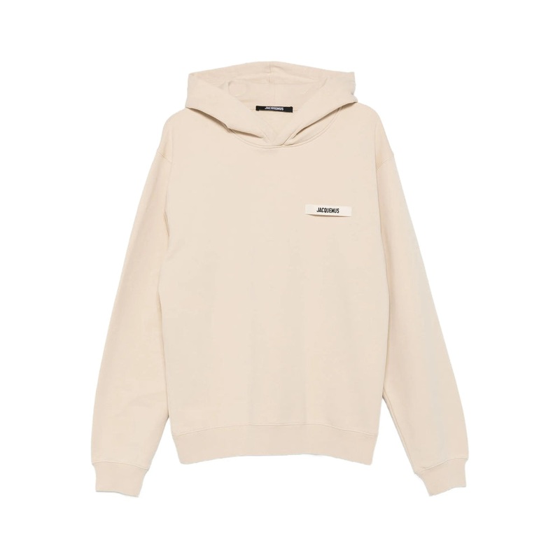 Jacquemus Hooded Sweatshirt|Beige|S|XL