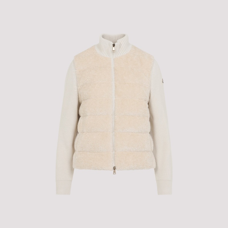 BEIGE ACRYLIC JACKET|NUDE & NEUTRALS|S|M