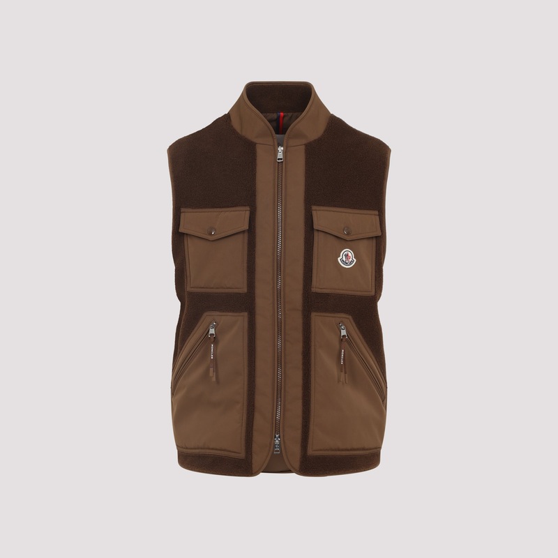 BROWN KARAKAI BROWN POLYESTER GILET