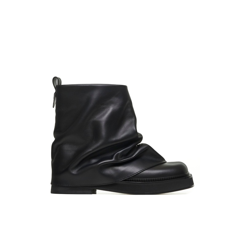 Mini Robin Combat leather ankle boots