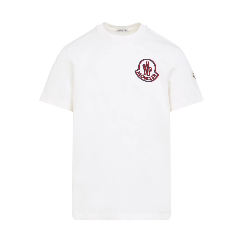 White Cotton Crew Neck T-Shirt