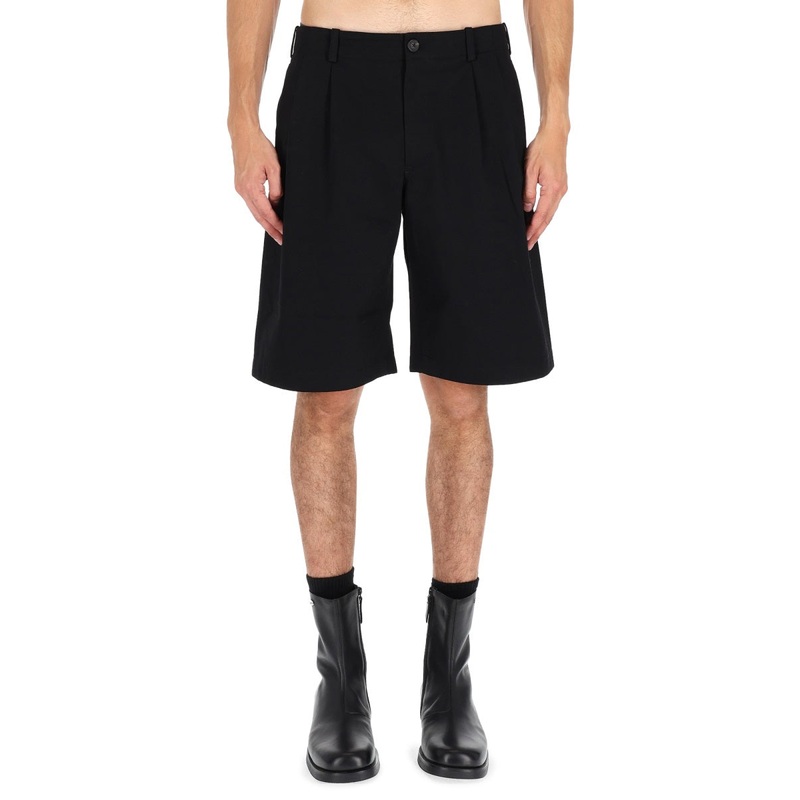 BLACK COTTON SHORTS|BLACK|50|46|48