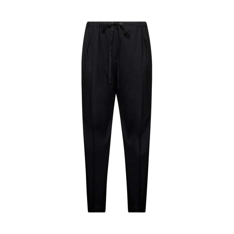 Black tropical wool Trenton trousers