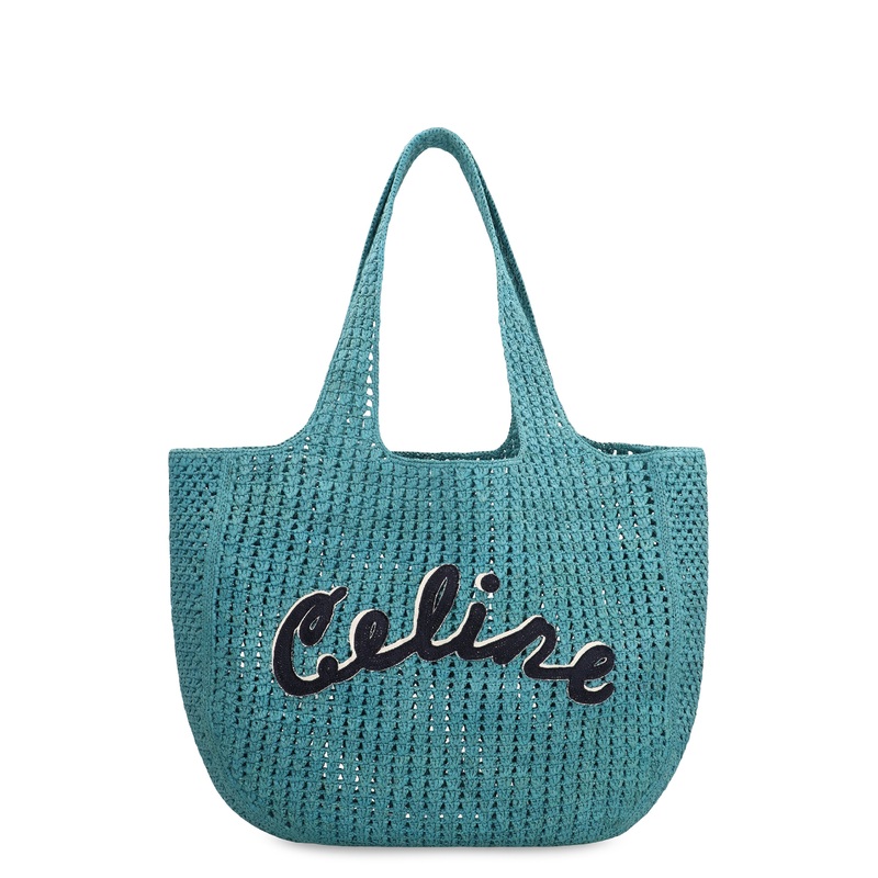 Hobo Bag in Raffia|Light Blue|One Size