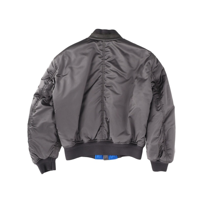 SILK BOMBER JACKET|GREY|50