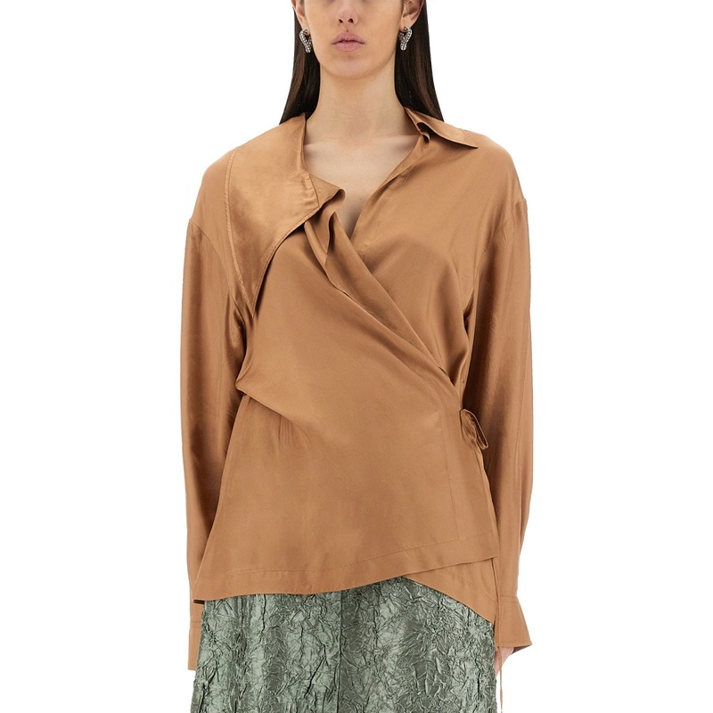ASYMMETRICAL SHIRT|NUDE|36|34|38