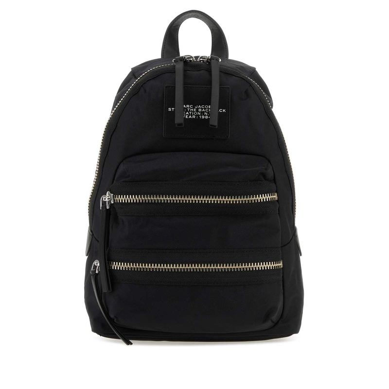 BLACK NYLON BACKPACK|BLACK|UNI