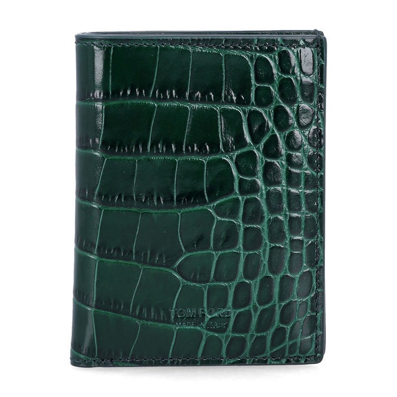 GREEN LEATHER WALLET|GREEN|UNI