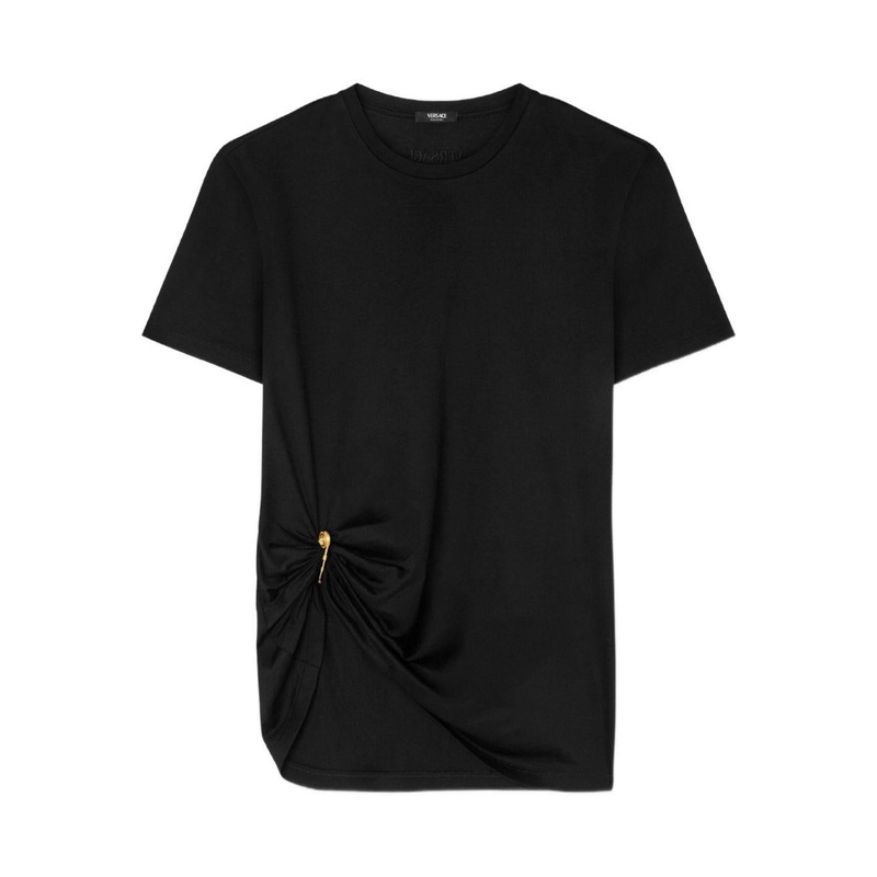 Versace Safety Pin T-Shirt|Black|40|42|44