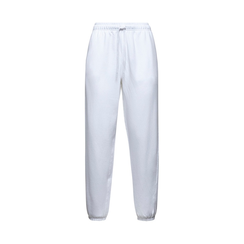 White fleece jogging trousers <BR/>