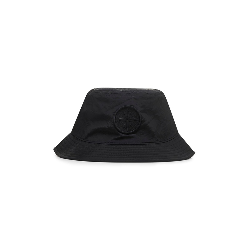Black Nylon Metal bucket hat|M|L