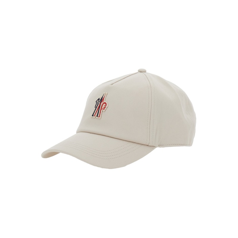 Grey Baseball Cap with Logo Embroidery in Cotton Man