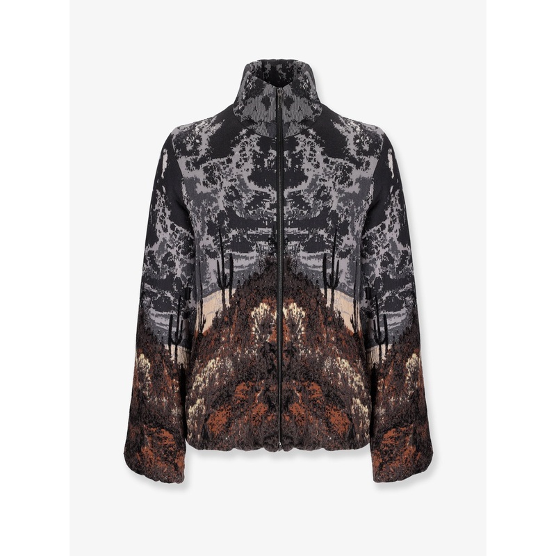 Knitted Cotton and Wool Jacket