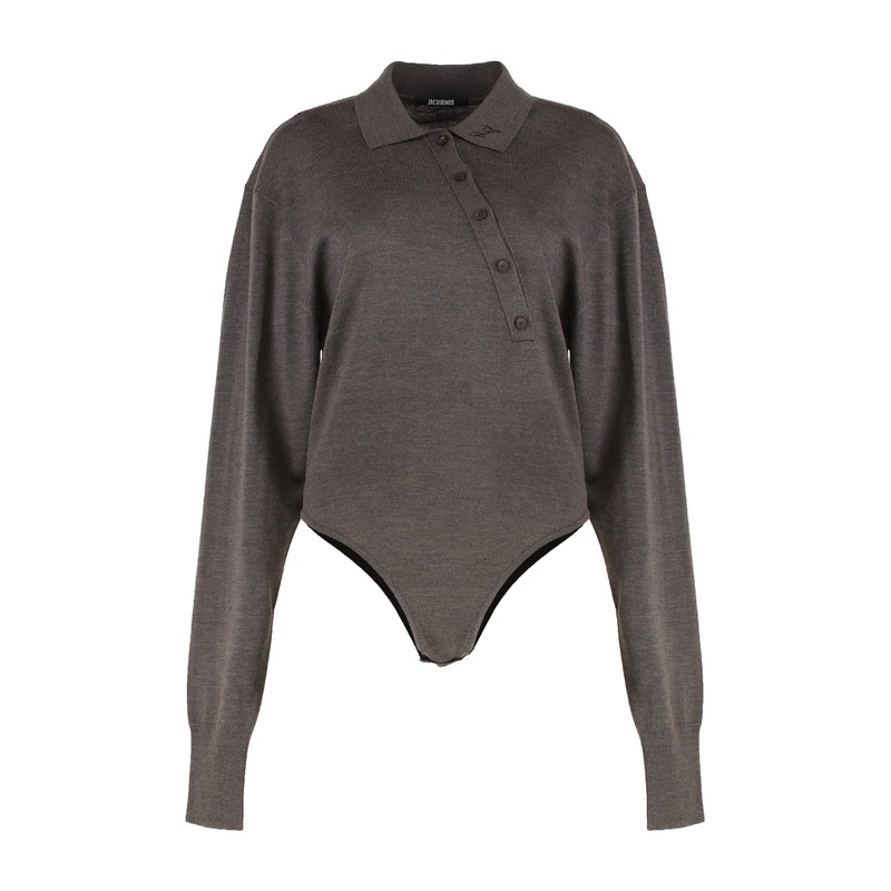 Tordu Merino Bodysuit in Brown