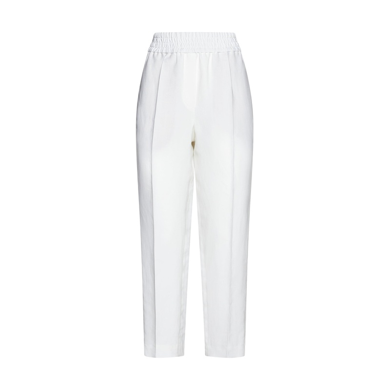 Viscose and linen trousers|36|38|40|42|44|46|48|50